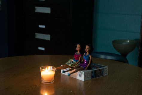 Students practiced photographing Barbies around a makeshift candle-lit campfire to understand the complexity of photographing in low lighting with fire. By using a candle and Barbies, students were able to practice analyzing exposure based on the subject of the photo (the candle or the Barbies). Be sure to check with your administration and get approval prior to this lesson as many schools have a no-candle-burning policy. 