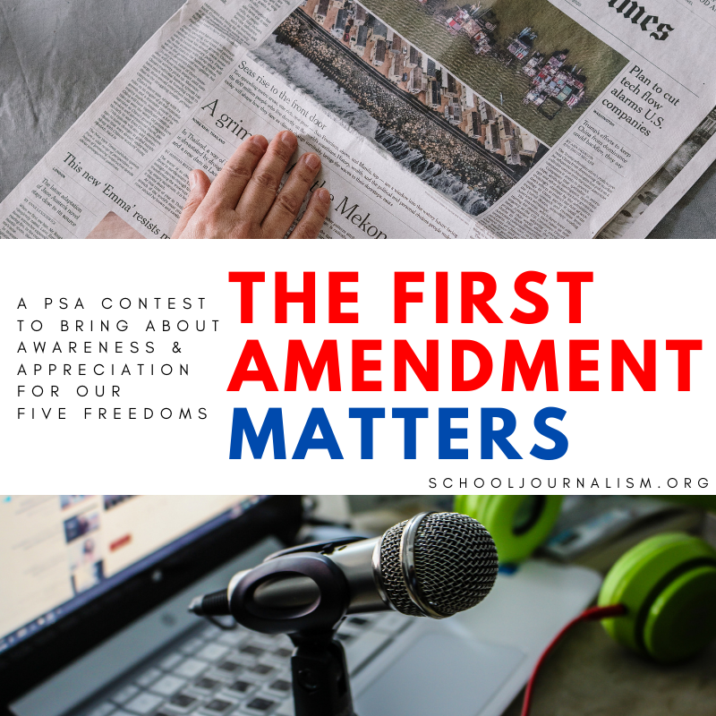 It is time for the Fifth Annual First Amendment Matters PSA Contest