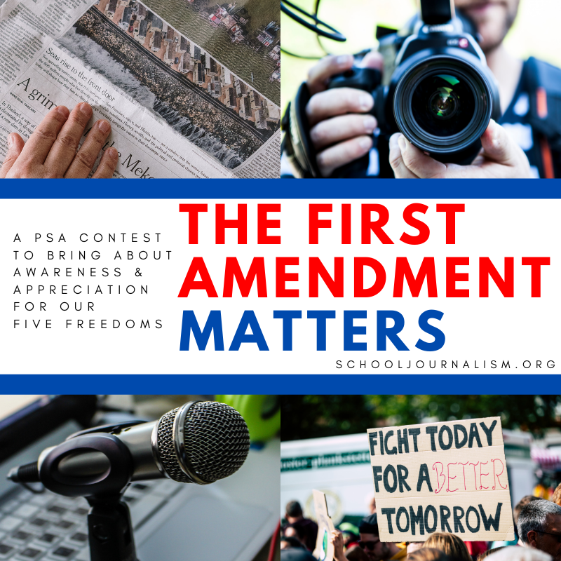 Its time for the Sixth Annual First Amendment Matters PSA Contest